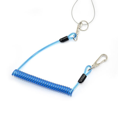 شفاف پلاستیک آبی پیچ و تاب سیم طناب لانه ابزار لانه ایمنی