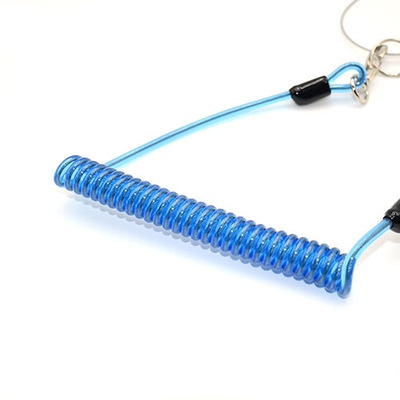 شفاف پلاستیک آبی پیچ و تاب سیم طناب لانه ابزار لانه ایمنی