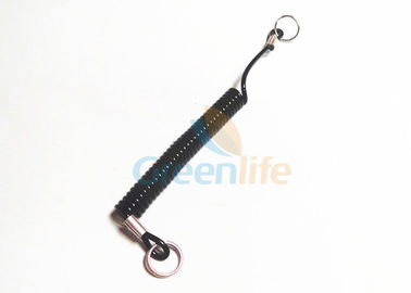 تسمه یا طناب کویل سیم سیاه با حلقه دو تکه دو طرفه 12CM طول سفارشی
