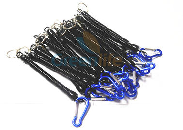 MM پلاستیکی بند ناف ماهیگیری تسمه یا طناب، آلومینیوم Carabiner Coiled تسمه طناب